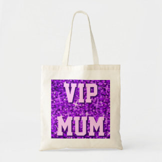 Glitz Purple 'VIP MUM' tote bag