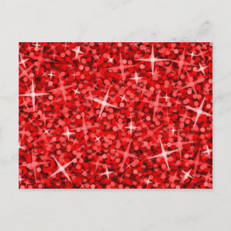 Glitz Red postcard