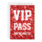 Glitz Red 'VIP PASS' invitation
