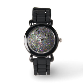 Glitz Silver and Hologram Glitter Watch! Watch