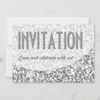 Glitz "Silver" curve 'Invitation' invitation