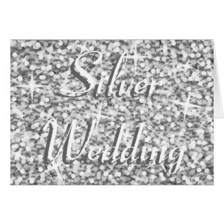 Glitz "Silver" 'Silver Wedding' card