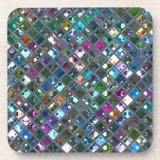 Glitz Tiles Multicoloured 2 print coaster set
