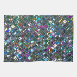 Glitz Tiles Multicoloured 2 print kitchen towel