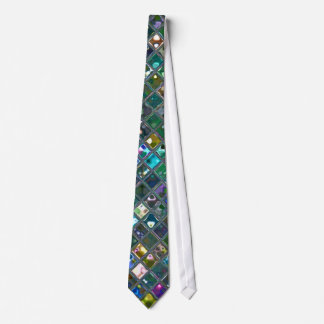 Glitz Tiles Multicoloured 2 print tie