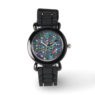 Glitz Tiles Multicoloured 2 print watch