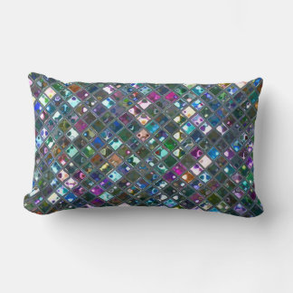 Glitz Tiles Multicoloured 2 throw pillow lumbar
