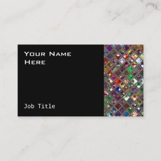 Glitz Tiles Multicoloured business card black side
