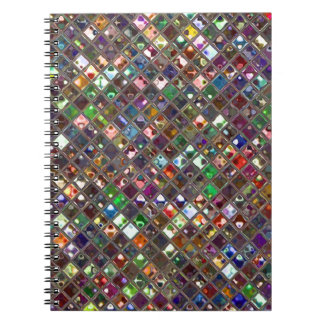 Glitz Tiles Multicoloured print notebook