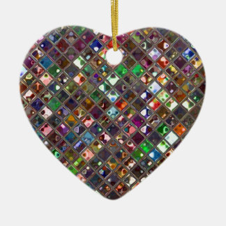 Glitz Tiles Multicoloured print ornament heart
