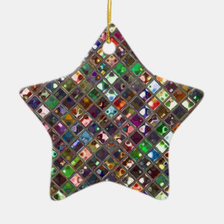Glitz Tiles Multicoloured print ornament star