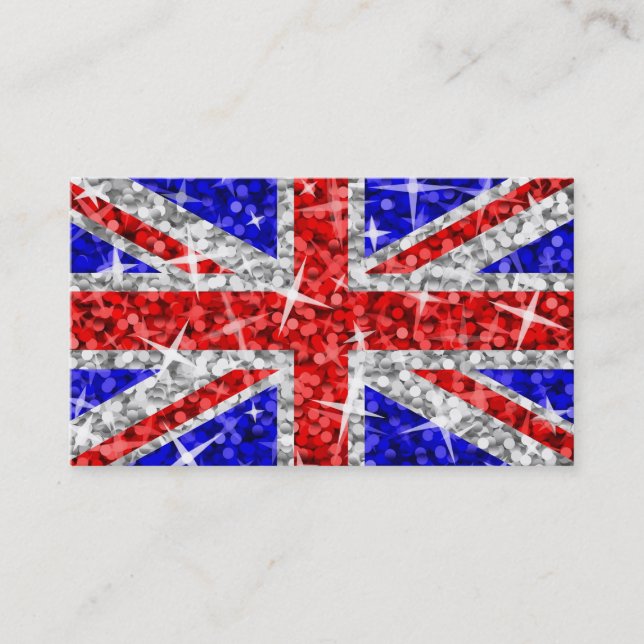 Glitz UK business card template (Front)
