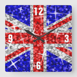 Glitz UK 'Numbers' clock square