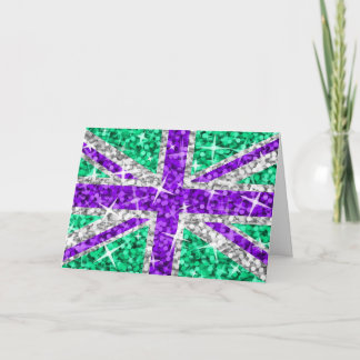 Glitz UK Purple 'Happy Birthday' greetings card