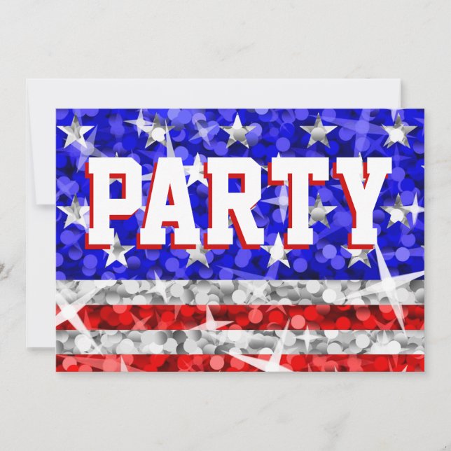 Glitz USA 'Party'  invitation (Front)