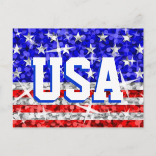 Glitz USA 'USA' postcard