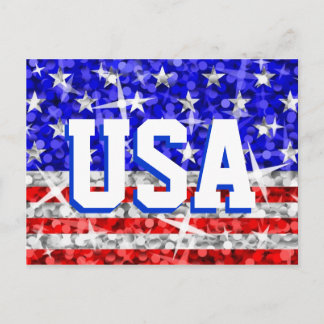 Glitz USA 'USA' postcard