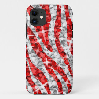 Glitz Zebra Red iPhone vertical tough Case-Mate iPhone Case