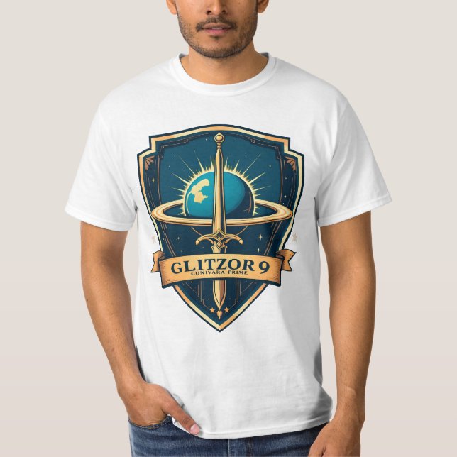 Glitzor9 “Cunivara Prime Seal” Crest Tee (Front)
