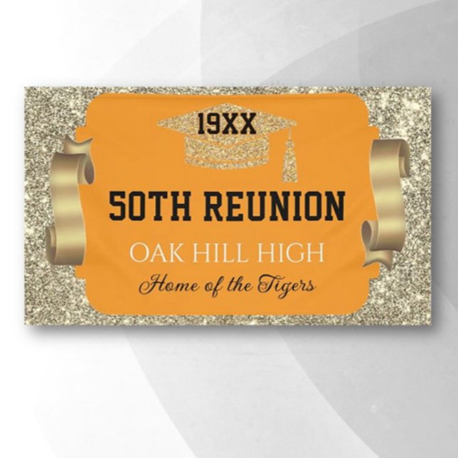 Glitzy 50th Class Reunion Banner (Creator Uploaded)