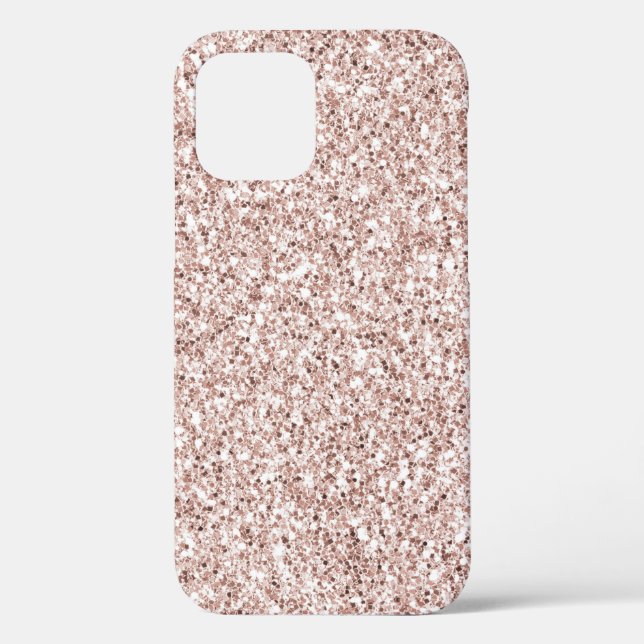 Glitzy Blush Pink Glitter          Case-Mate iPhone Case (Back)