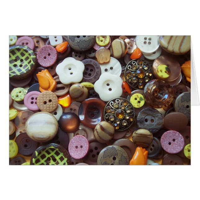 Glitzy Earth Tone Buttons (Front Horizontal)
