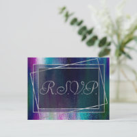 Glitzy Foil | Holographic Dark Pastel Glitter RSVP