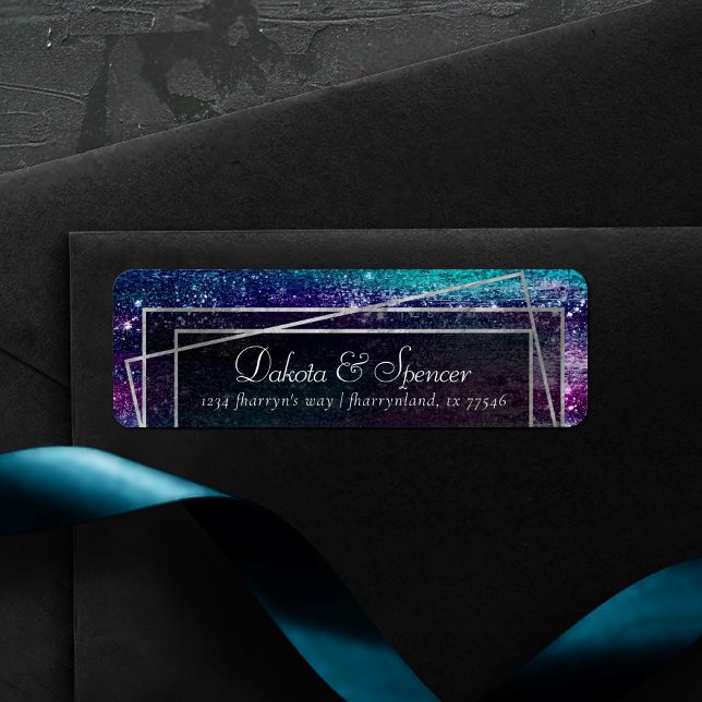 Glitzy Foil | Holographic Iridescent Ombre Address (Creator Uploaded)