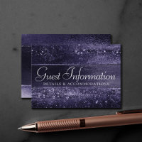 Glitzy Foil | Indigo Midnight Purple Guest Details