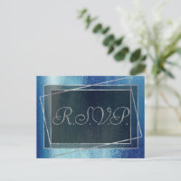 Glitzy Foil | Iridescent Ice Blue Faux Shine RSVP