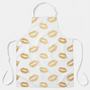 Glitzy Gold Kisses Apron