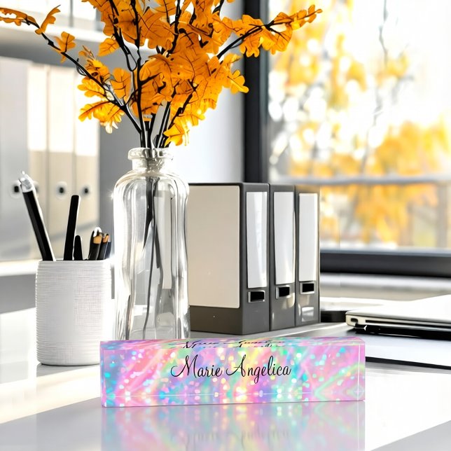 Glitzy Holographic  Nameplate (Creator Uploaded)