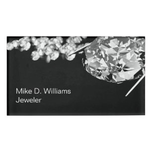 Glitzy Jeweler Staff Name ID Tags
