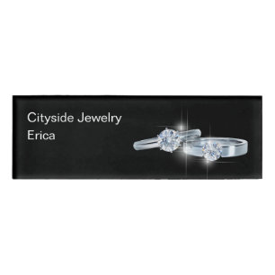 Glitzy Jewellery Store Staff Name Tags