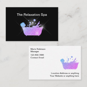 Glitzy Med Spa Beauty Business Cards