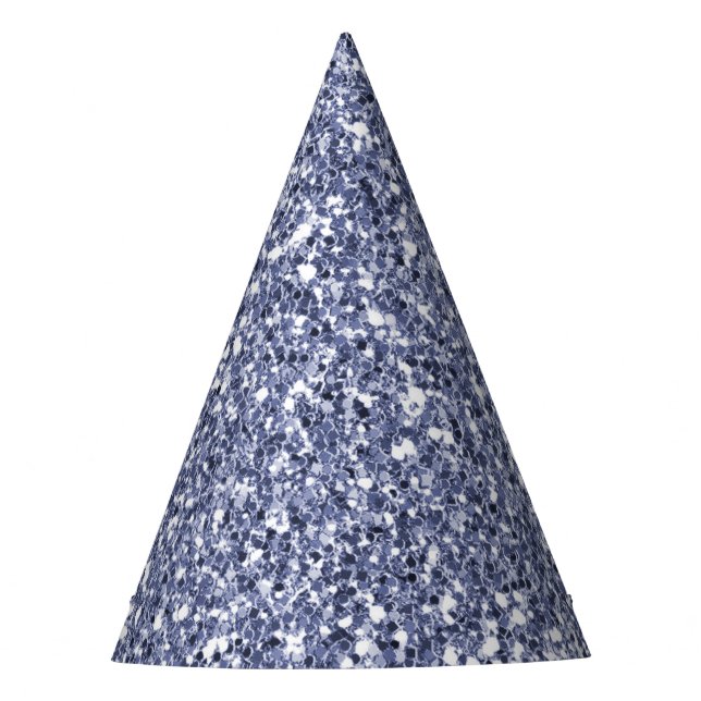Glitzy Purple Glitter Party Hat (Front)
