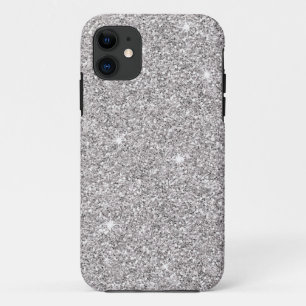 Glitzy Silver Glitter iPhone 11 Case