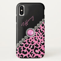 Glitzzy Pink Jaguar Print 