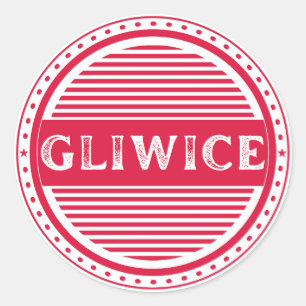 Gliwice City Pride Emblem – Polish Identity Classic Round Sticker