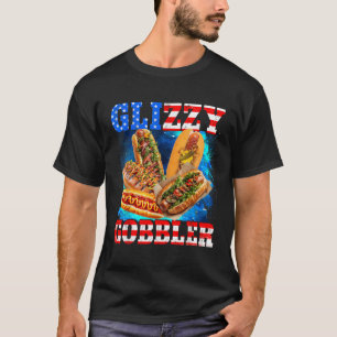 Glizzy Gobbler Funny Hotdog 4th Of July Bbq Patrio T-Shirt