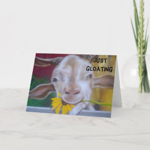 GLOATING GOAT "50TH BIRTHDAY" CARD