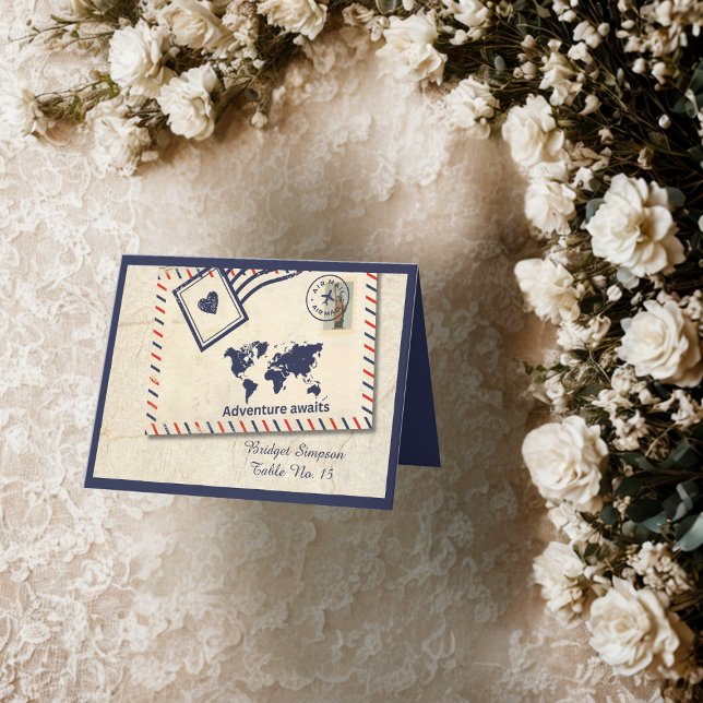 global Adventure Destination Wedding guest card (Creator Uploaded)