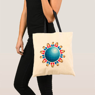 Global Business Men And Women Tote Bag