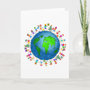 Global Christmas Kids Holiday Card