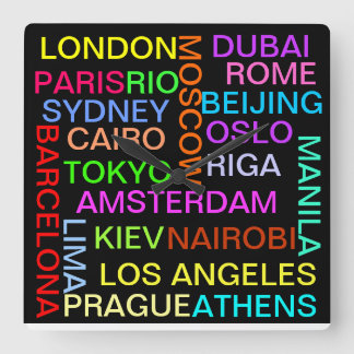 Global Cities world clock