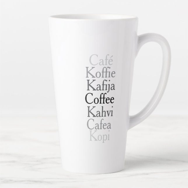 Global Coffee Latte Mug (Right)