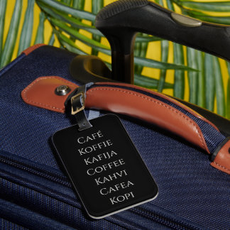 Global Coffee Luggage Tag