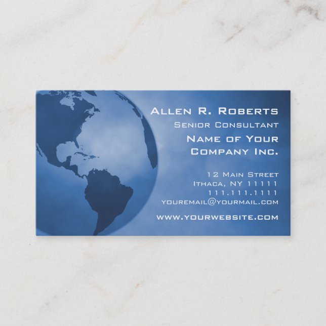 Global Commerce Americas Branch Corporate Business Card (Front)