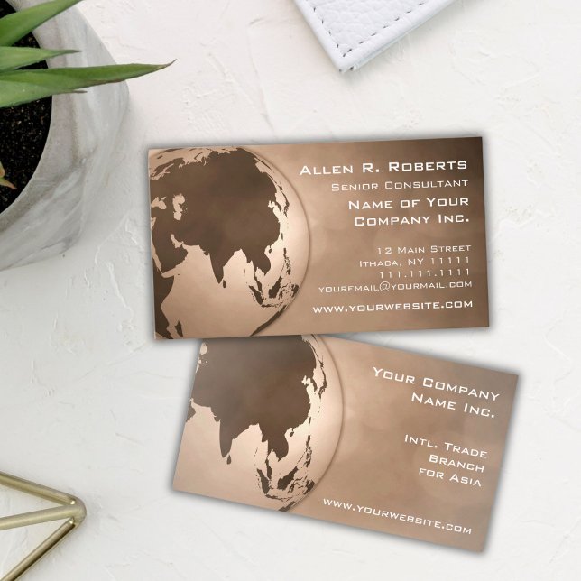 Global Commerce Asia Branch Office Corporate Business Card (Creator Uploaded)