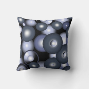 Global Concentric Circle Orbital Abstract Art Cushion